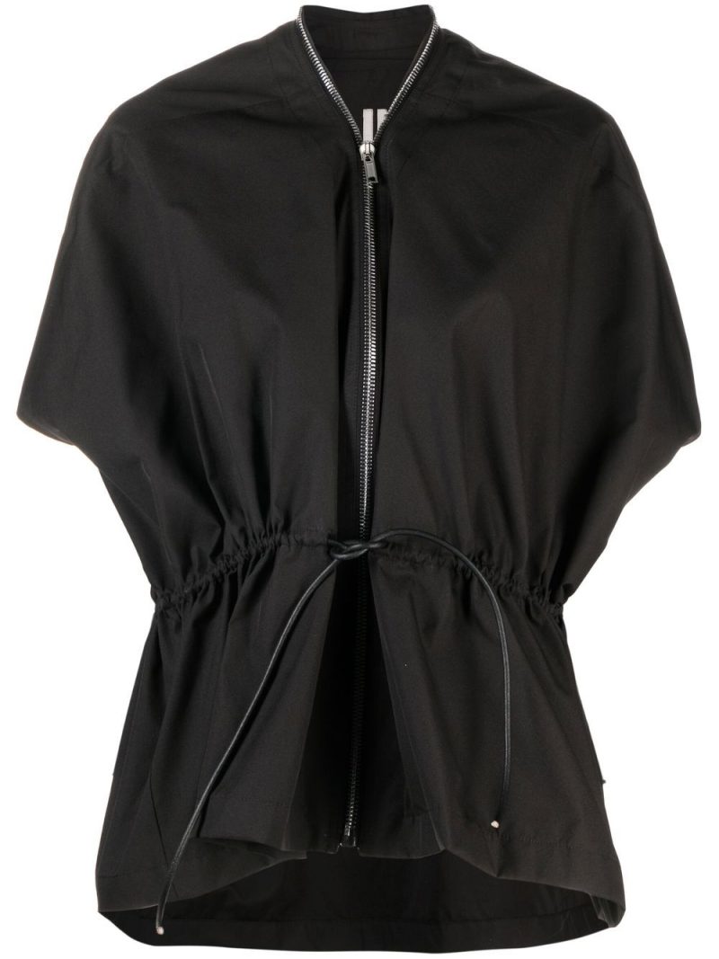 Rick Owens  Sail short-sleeve leather jacket