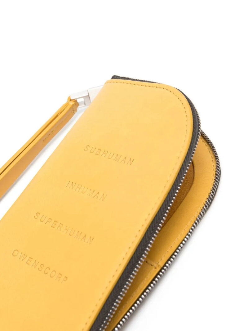 Rick Owens  neck-strap leather wallet