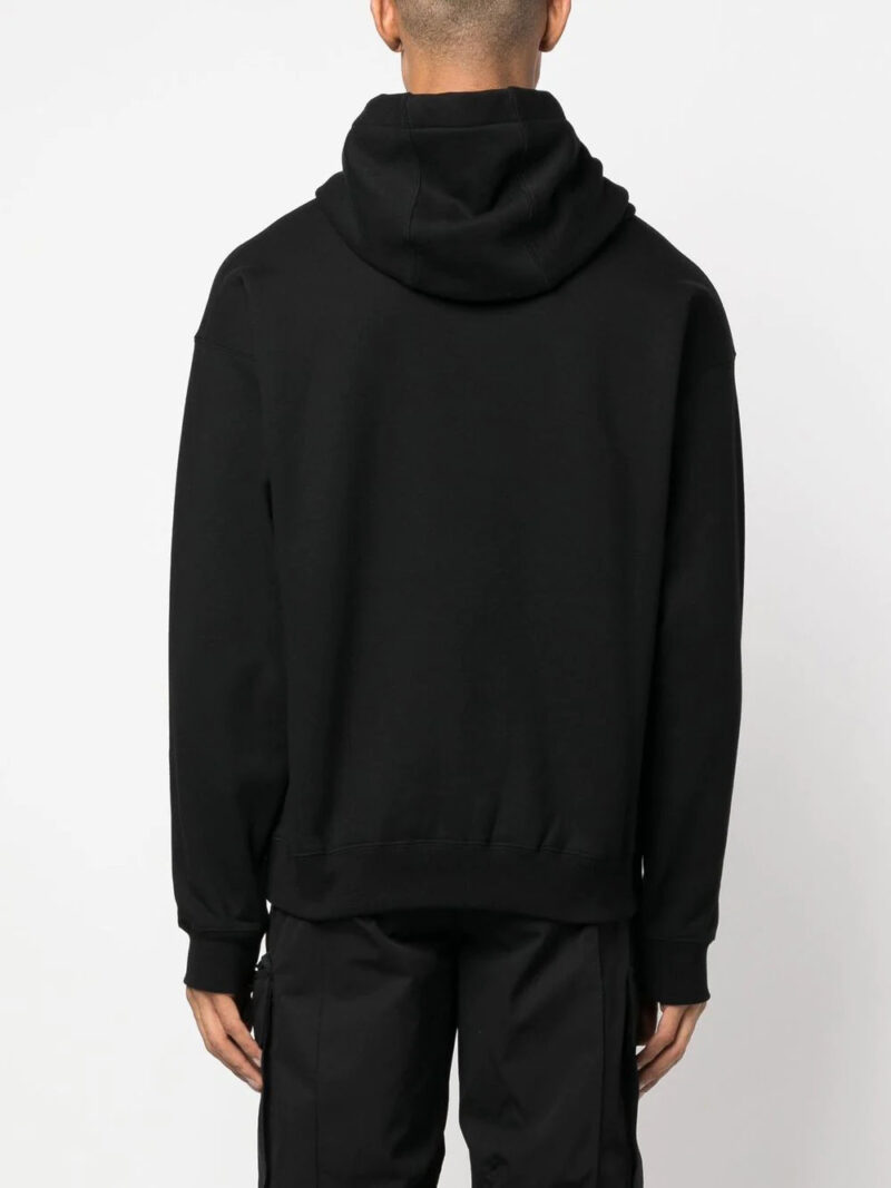 Versace  Medusa-drawstring rib-trimmed hoodie