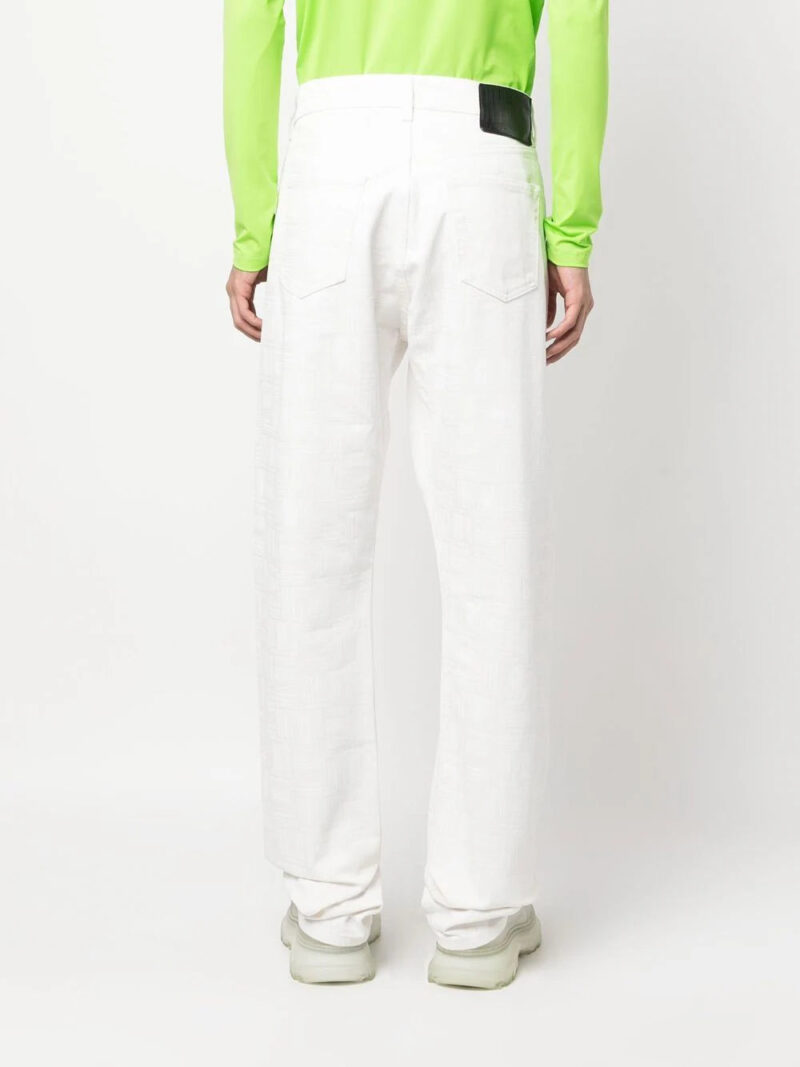 VTMNTS  barcode-print straight-leg jeans