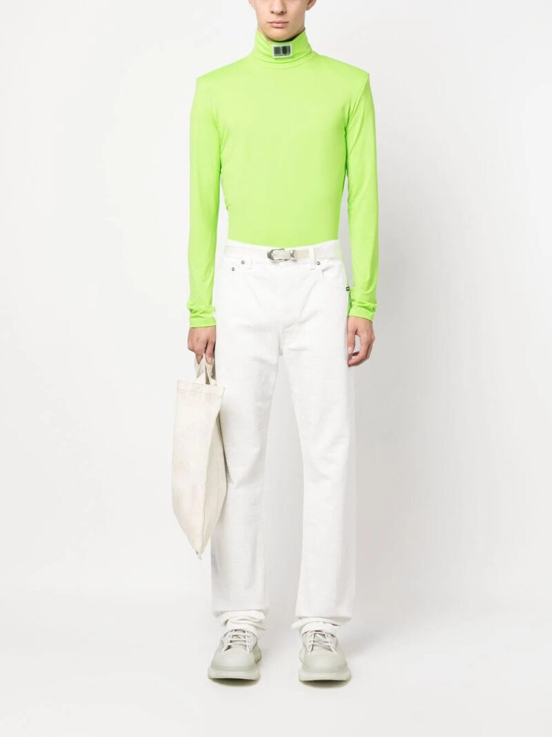 VTMNTS  barcode-print straight-leg jeans