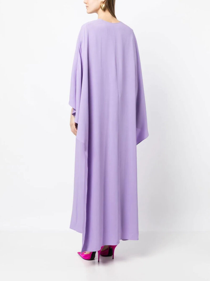 Versace  V-neck cape dress