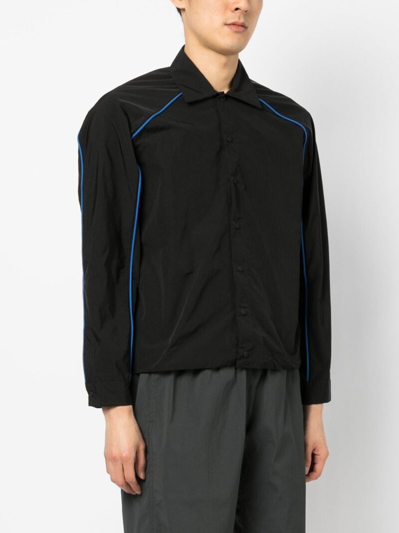 UNRAVEL PROJECT  rear-logo print shirt jacket