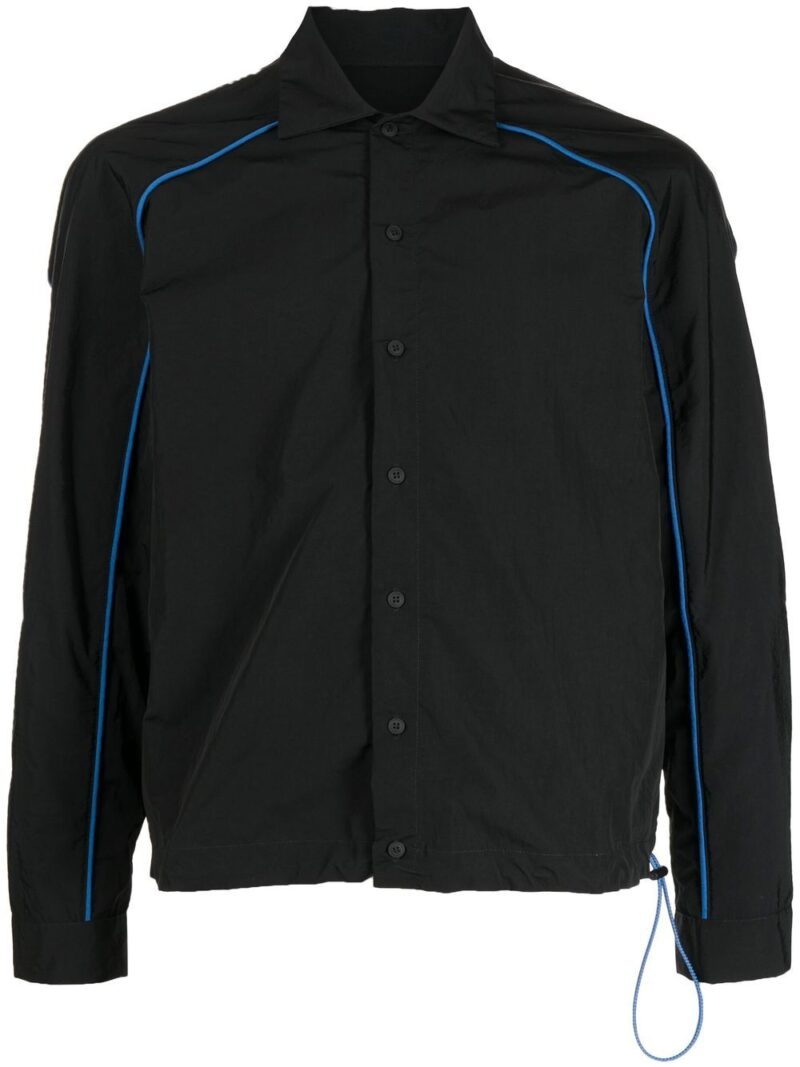 UNRAVEL PROJECT  rear-logo print shirt jacket