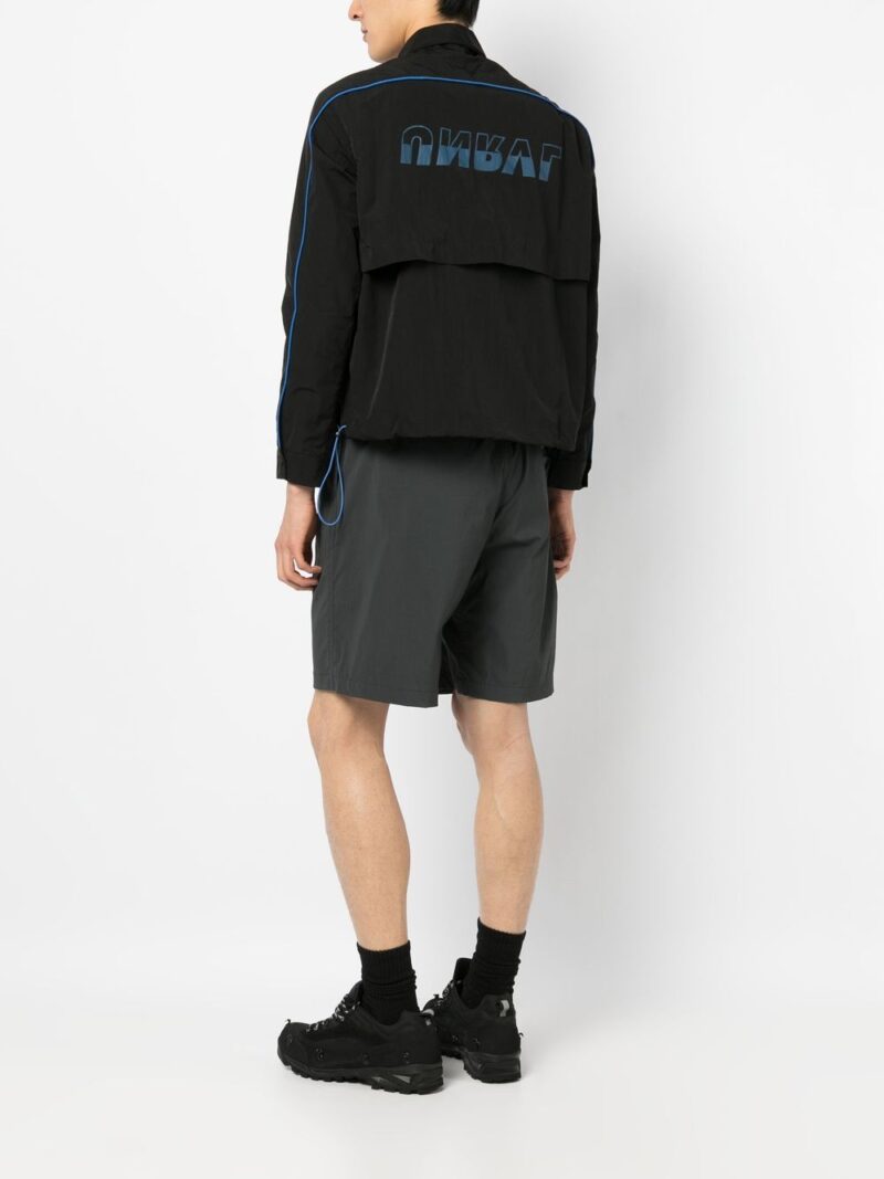 UNRAVEL PROJECT  rear-logo print shirt jacket