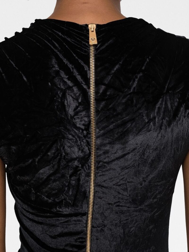 Versace  velvet-effect sleeveless minidress