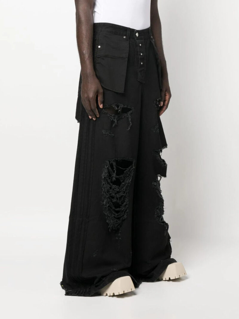 VETEMENTS  distressed-effect wide-leg jeans