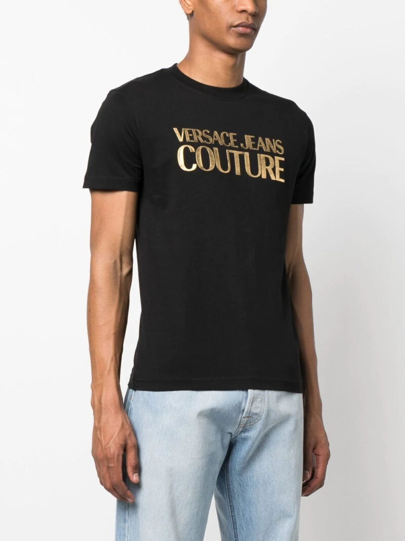 Versace Jeans Couture foil logo-print cotton T-shirt