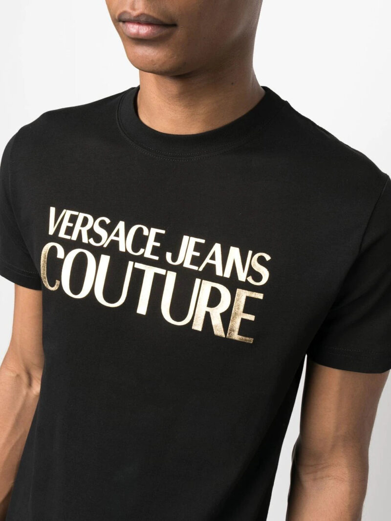 Versace Jeans Couture foil logo-print cotton T-shirt