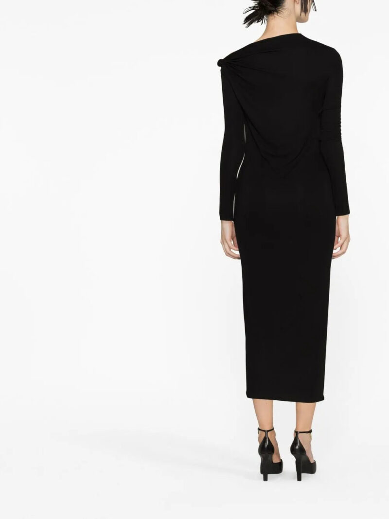 Versace long-sleeve midi dress