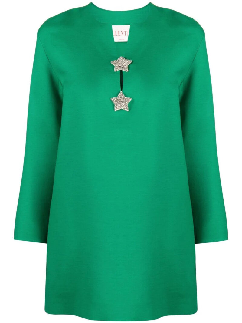 Valentino Garavani  star appliqué shift dress