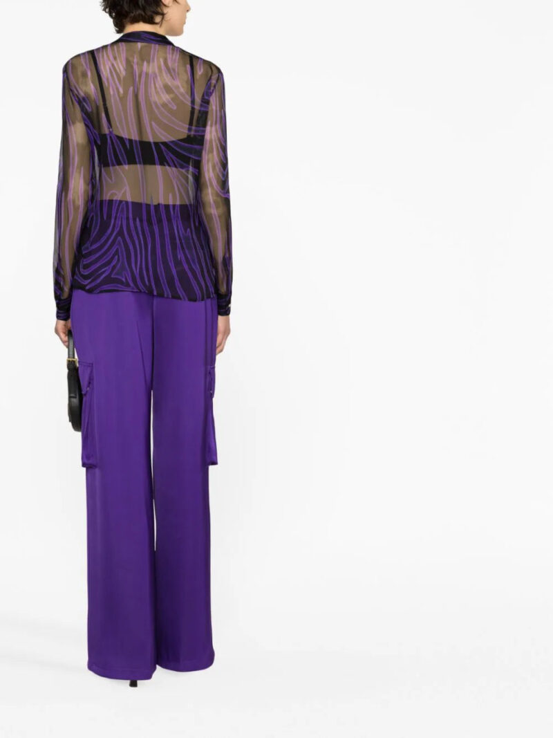 Versace striped silk blouse
