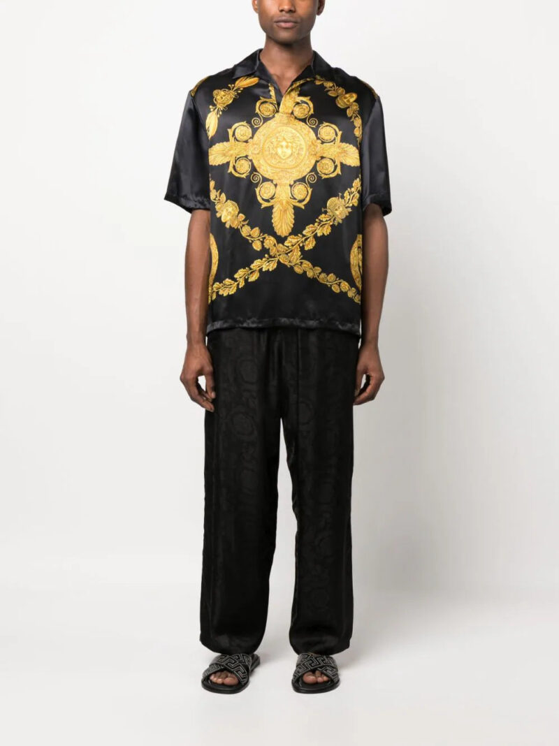 Versace  Maschera Baroque-print shirt