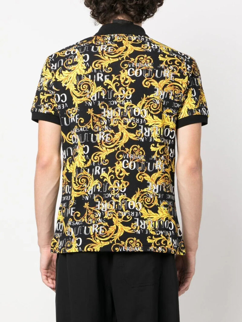 Versace Jeans Couture  baroque-print polo shirt