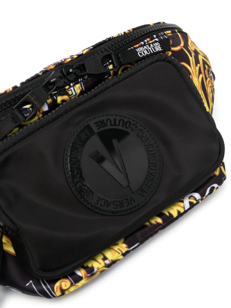 Versace Jeans Couture  Logo Lock Barocco-print belt bag