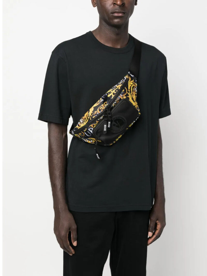 Versace Jeans Couture  Logo Lock Barocco-print belt bag