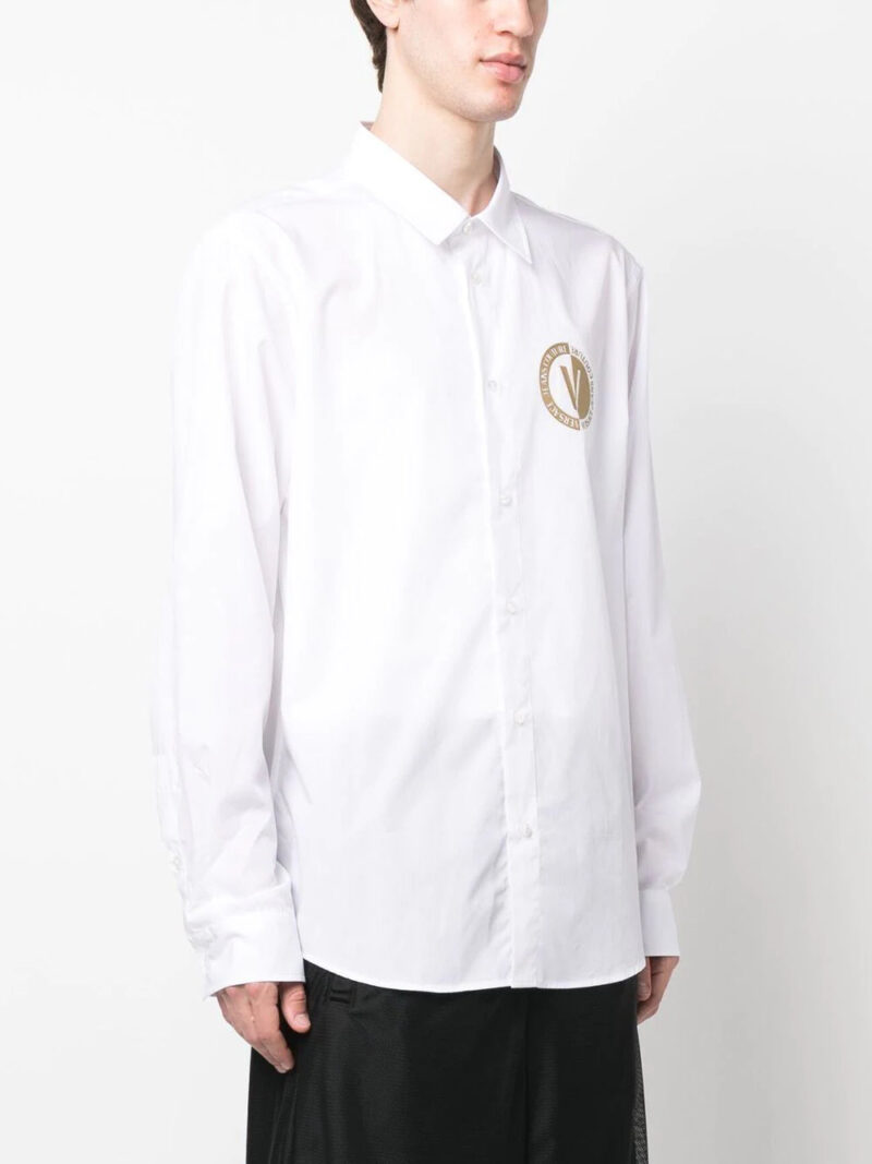 Versace Jeans Couture  logo print buttoned shirt