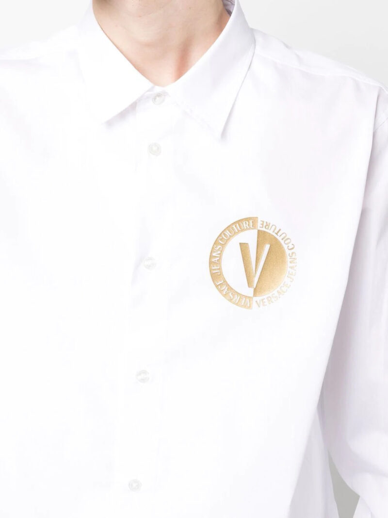 Versace Jeans Couture  logo print buttoned shirt