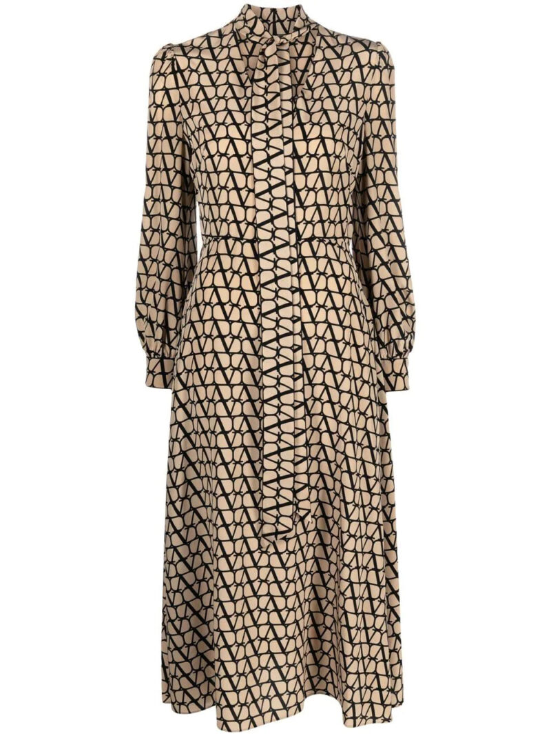 Valentino Garavani  scarf-detail VLogo Signature dress