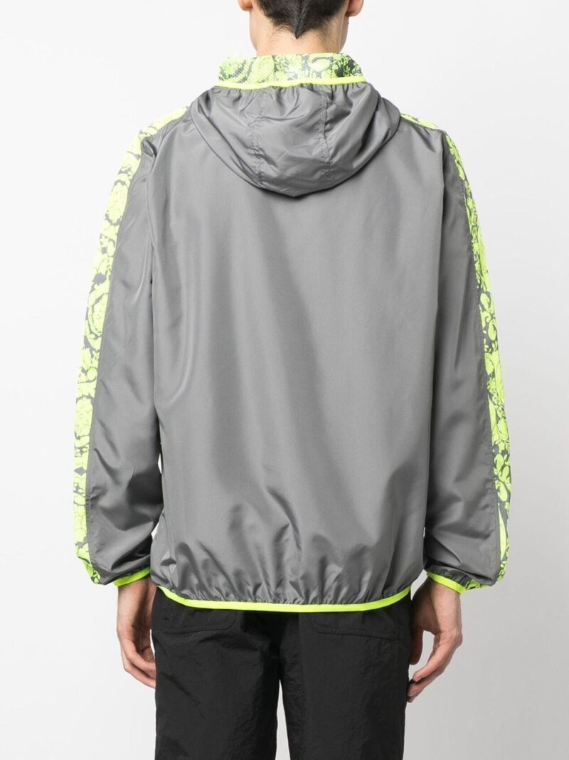 Versace Barocco-trim hooded jacket
