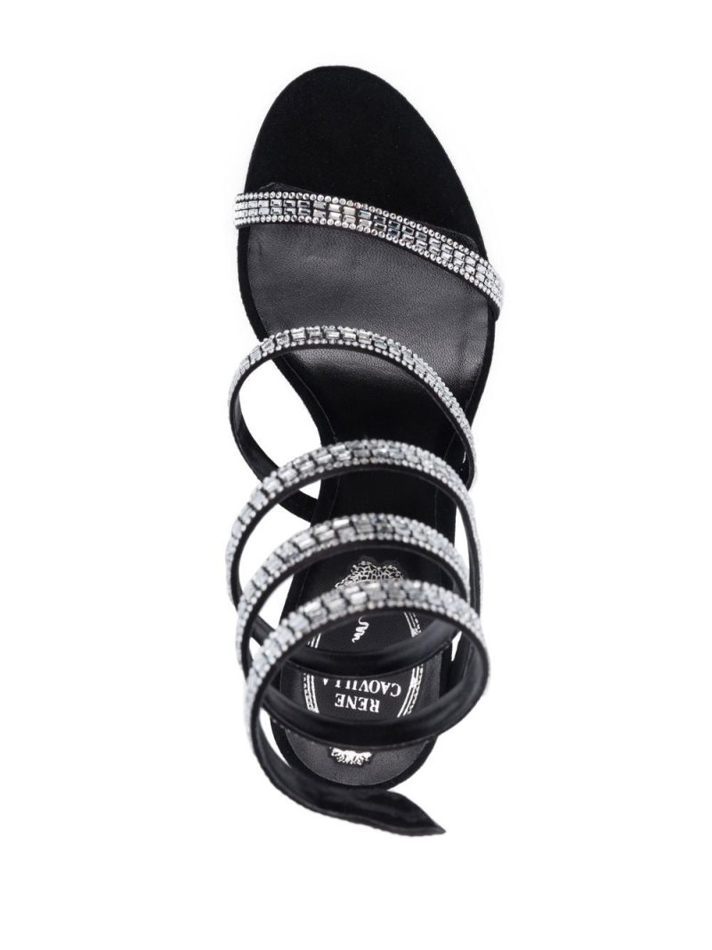 René Caovilla 115mm crystal-embellished sandals