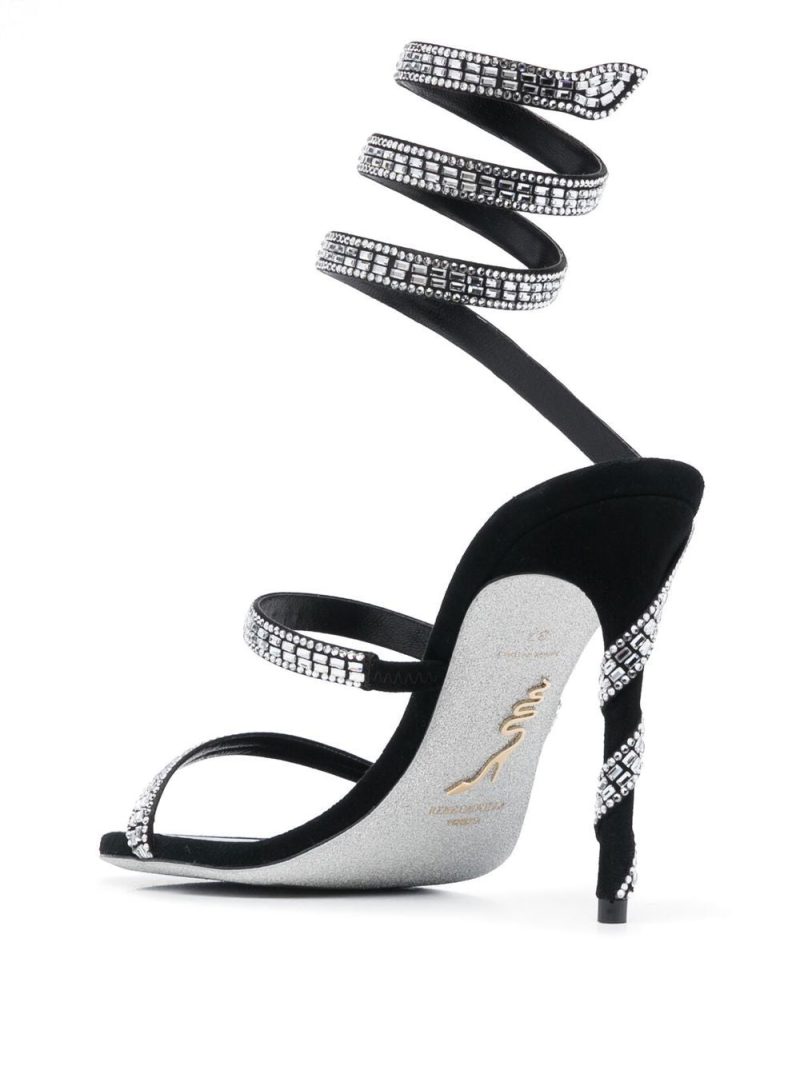 René Caovilla 115mm crystal-embellished sandals