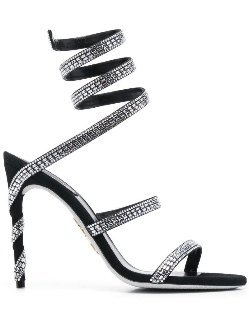 René Caovilla  115mm crystal-embellished sandals