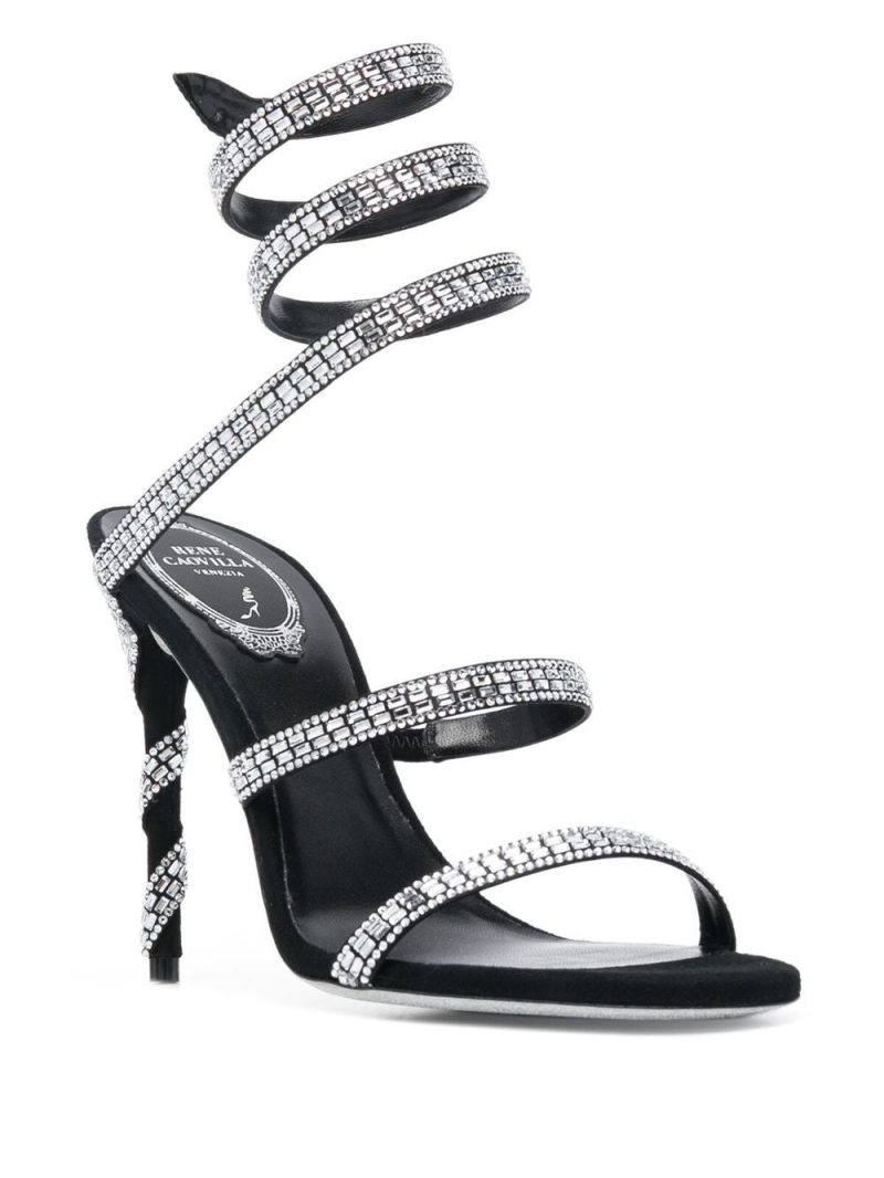 René Caovilla 115mm crystal-embellished sandals