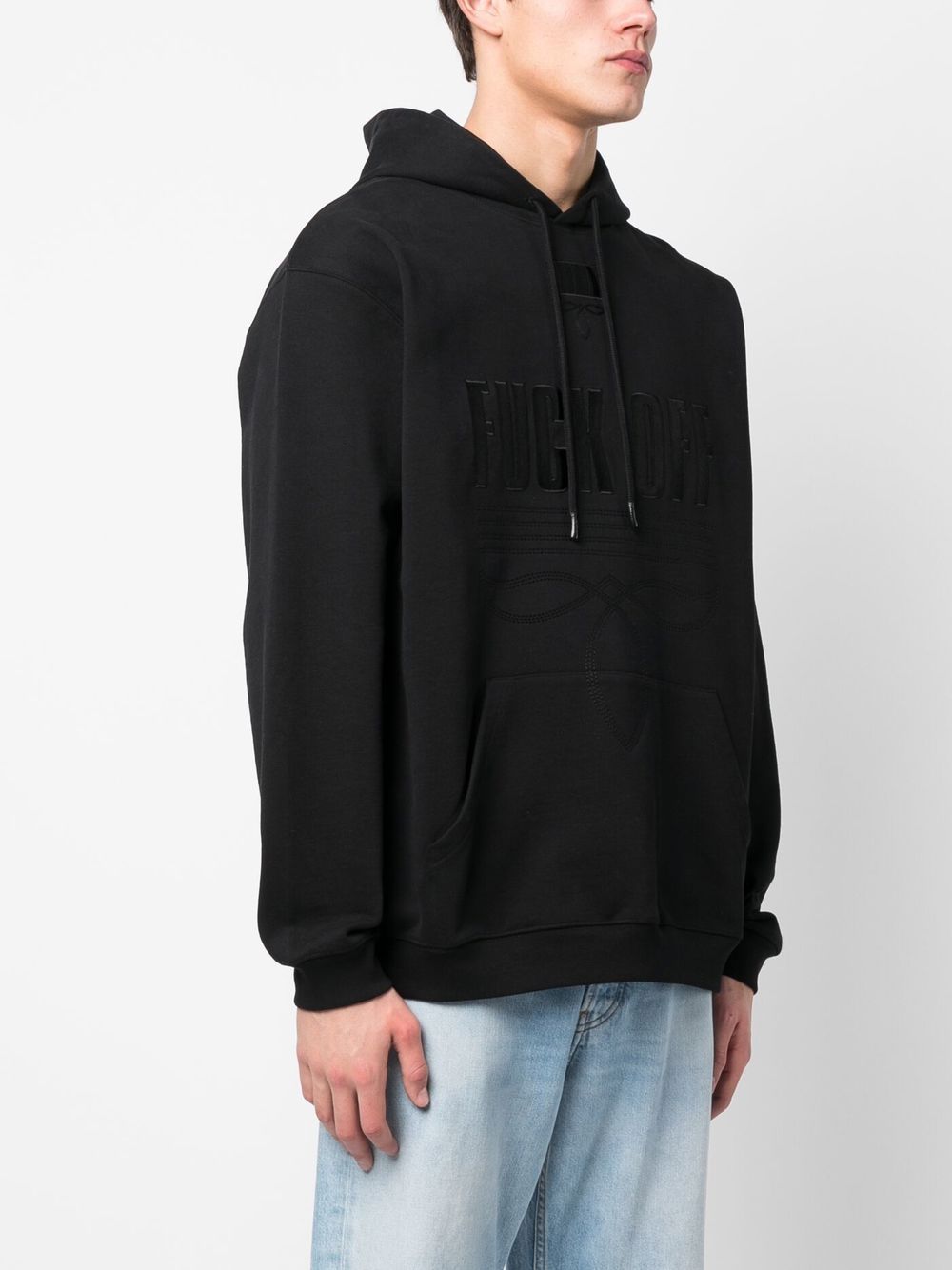 VTMNTS slogan-print pullover hoodie - Image 3