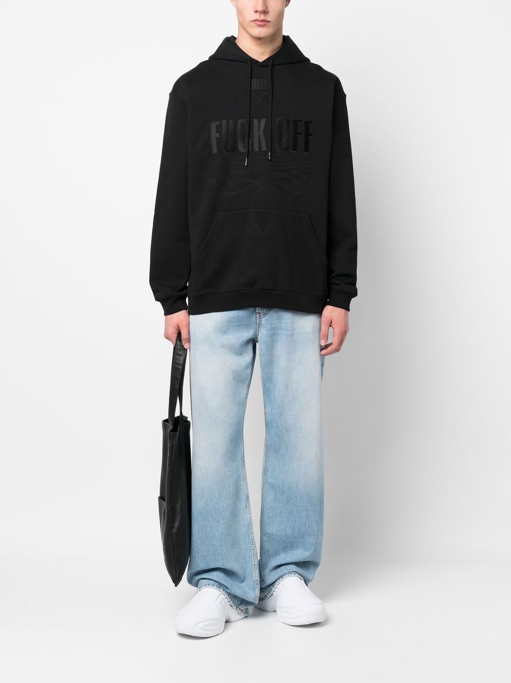 VTMNTS slogan-print pullover hoodie - Image 2