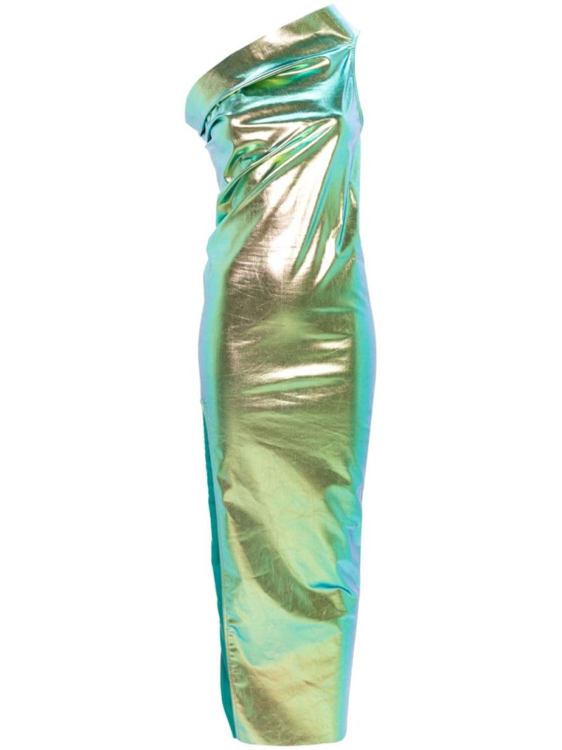 Rick Owens  Athena iridescent-effect one-shoulder gown