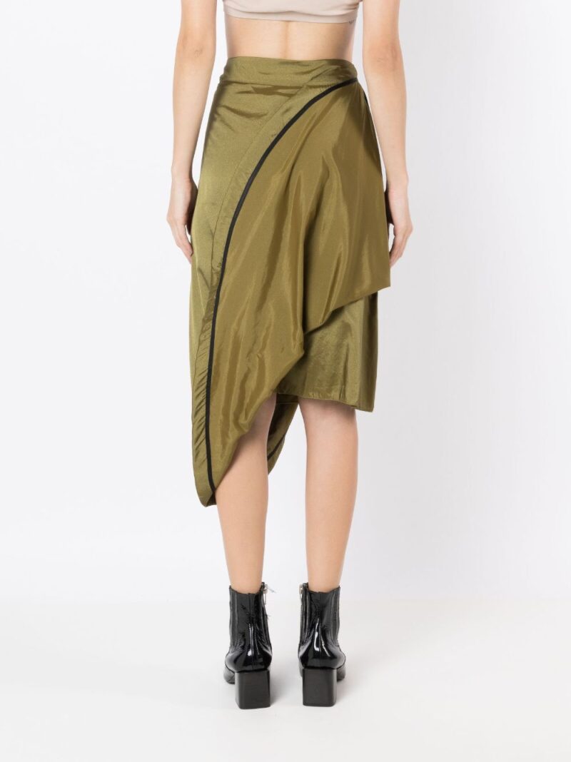 Uma | Raquel Davidowicz  high-waisted draped midi skirt