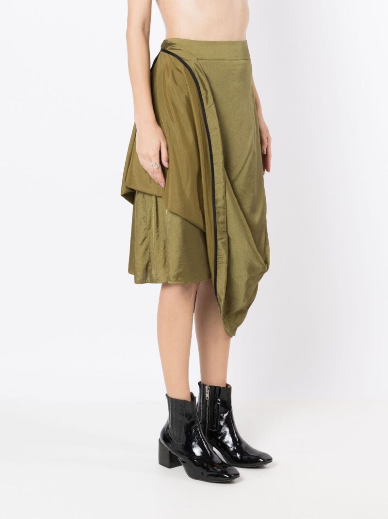 Uma | Raquel Davidowicz  high-waisted draped midi skirt