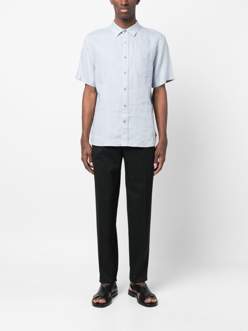 Vince  short-sleeved linen shirt