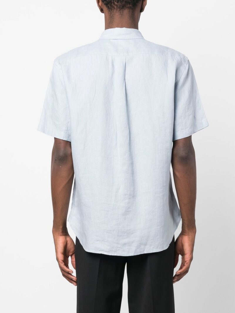 Vince  short-sleeved linen shirt