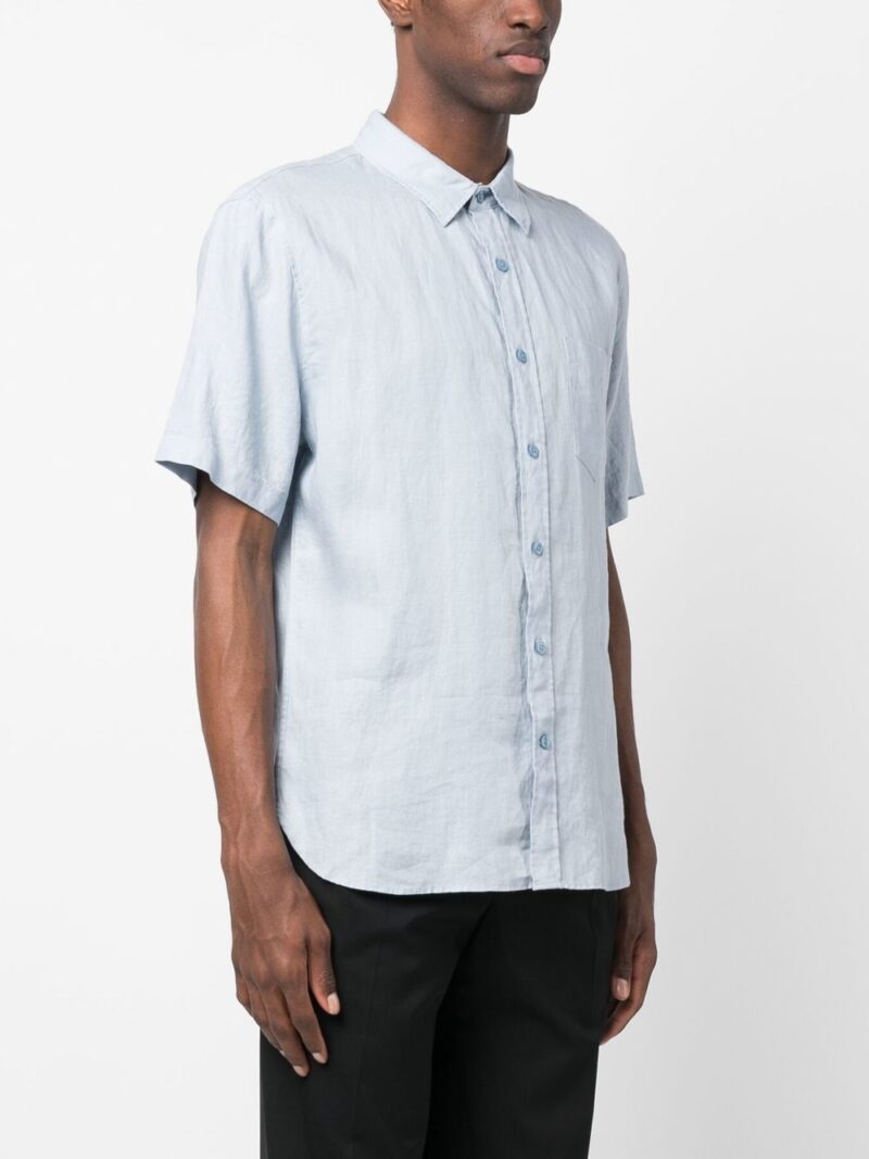 Vince  short-sleeved linen shirt