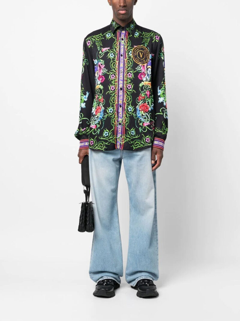 Versace Jeans Couture  logo graphic-print shirt