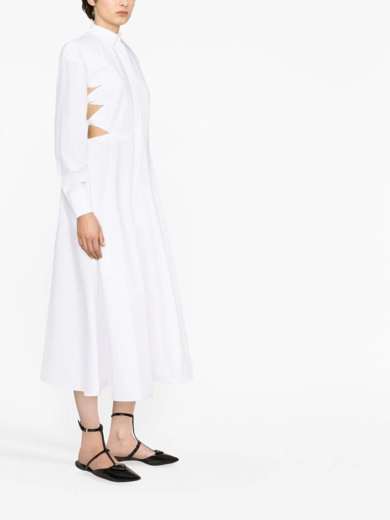 Valentino Garavani  bow-embellished cut-out shirt dress