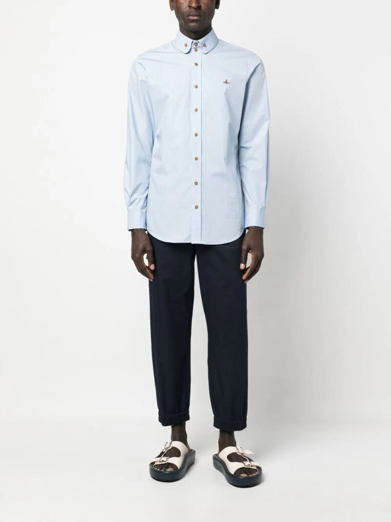 Vivienne Westwood  embroidered logo cotton shirt