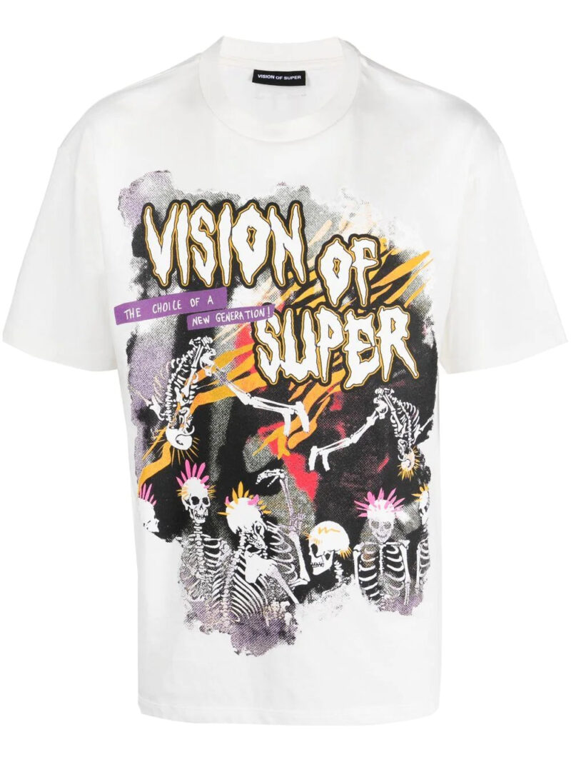 Vision Of Super  graphic-print cotton T-shirt
