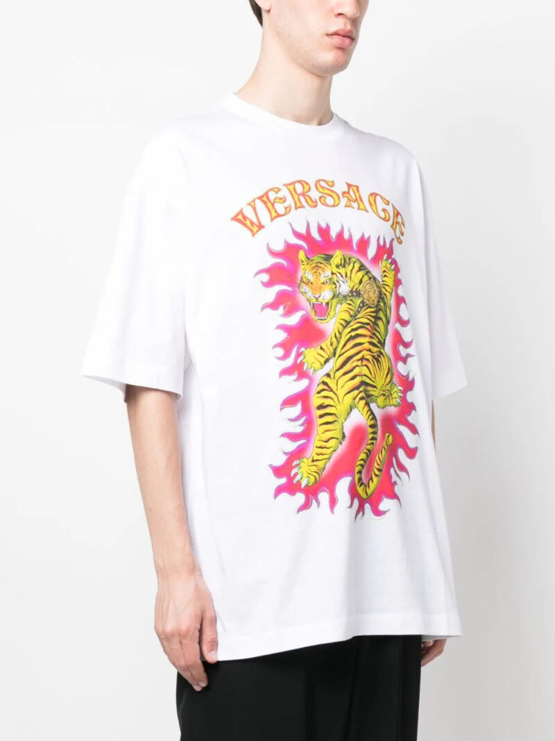 Versace Roar-print cotton T-shirt