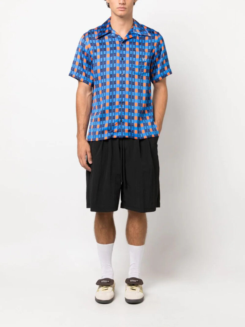 Wales Bonner  Highlife geometric-print bowling shirt