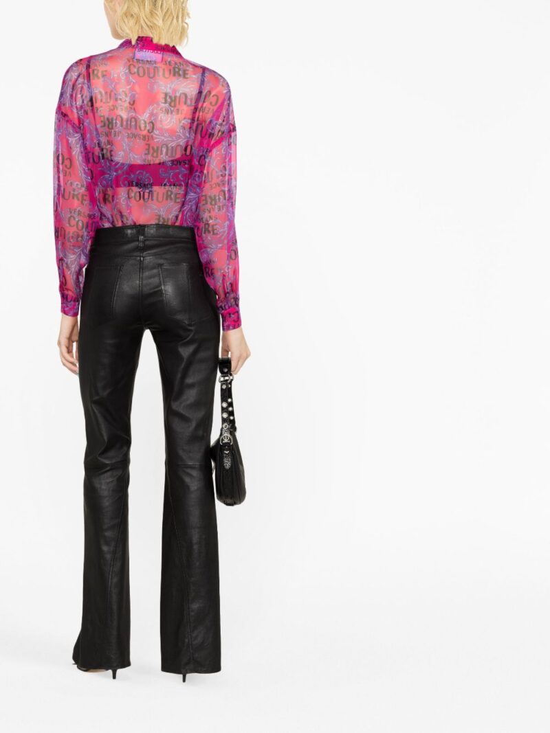 Versace Jeans Couture  logo-print long-sleeve shirt