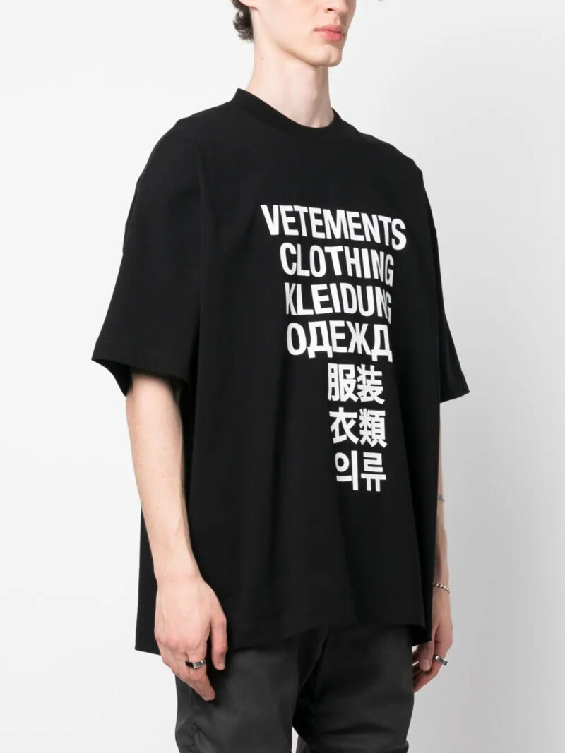 VETEMENTS  Translation logo-print T-shirt