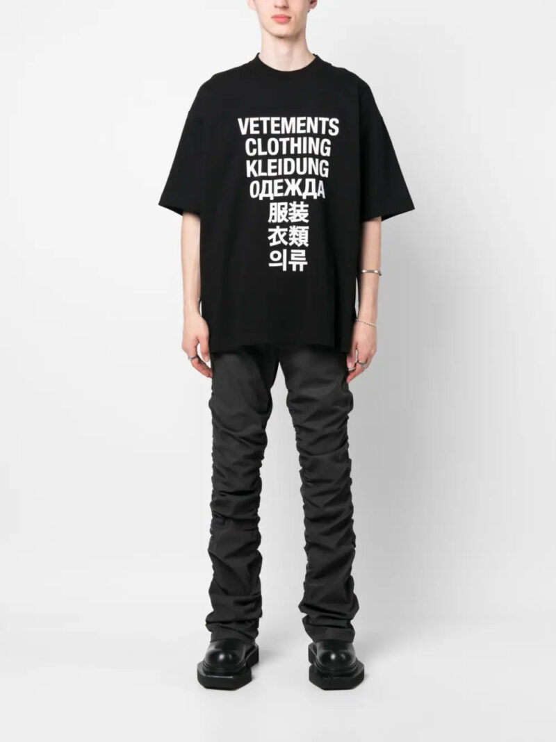 VETEMENTS  Translation logo-print T-shirt