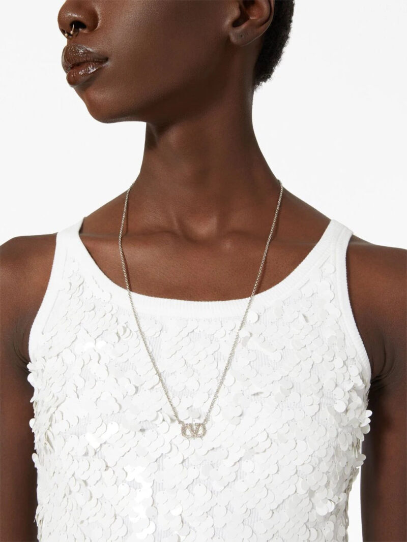 Valentino Garavani VLogo Signature Swarovski-embellished necklace