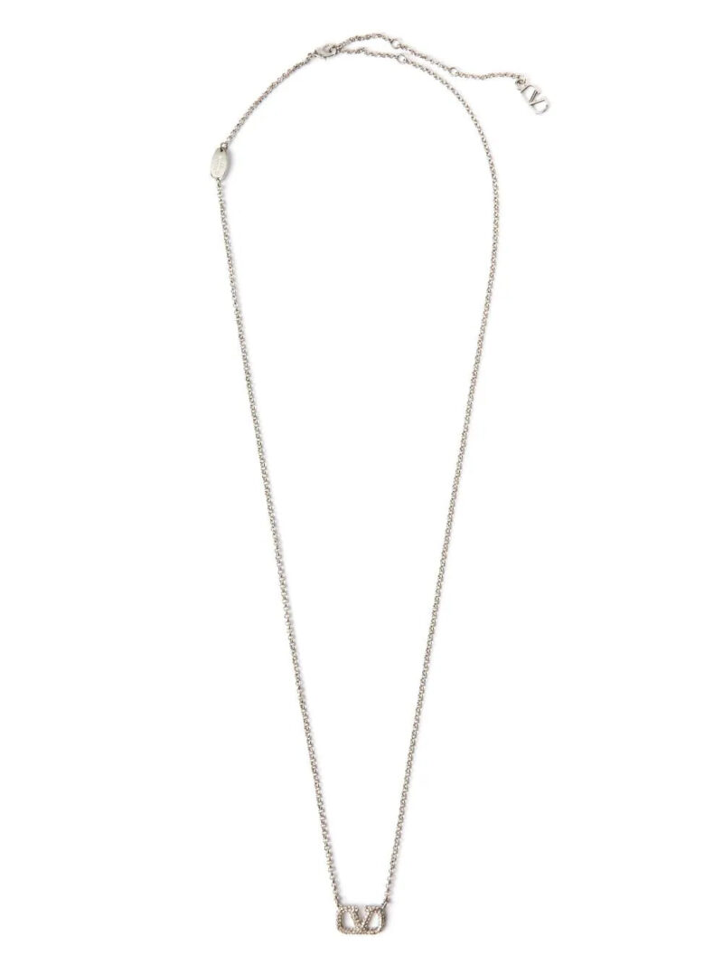 Valentino Garavani  VLogo Signature Swarovski-embellished necklace