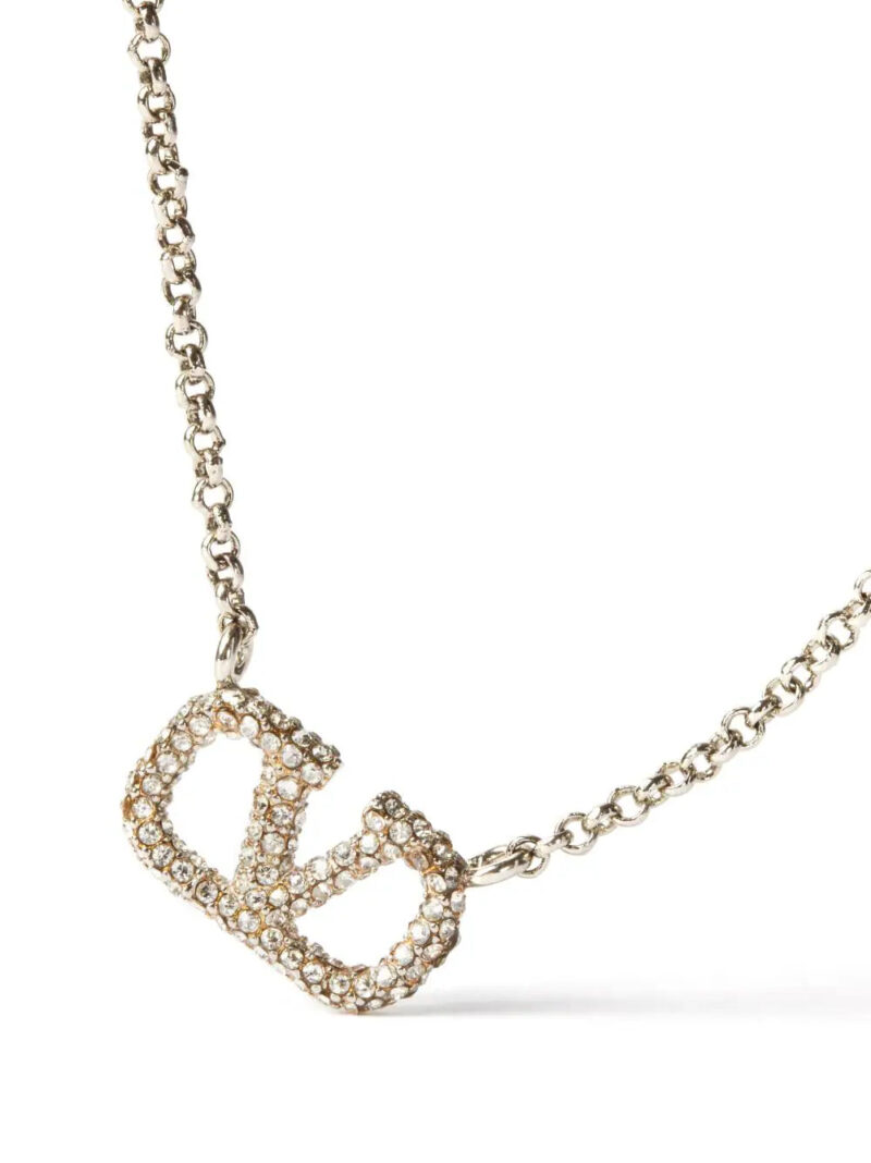 Valentino Garavani VLogo Signature Swarovski-embellished necklace