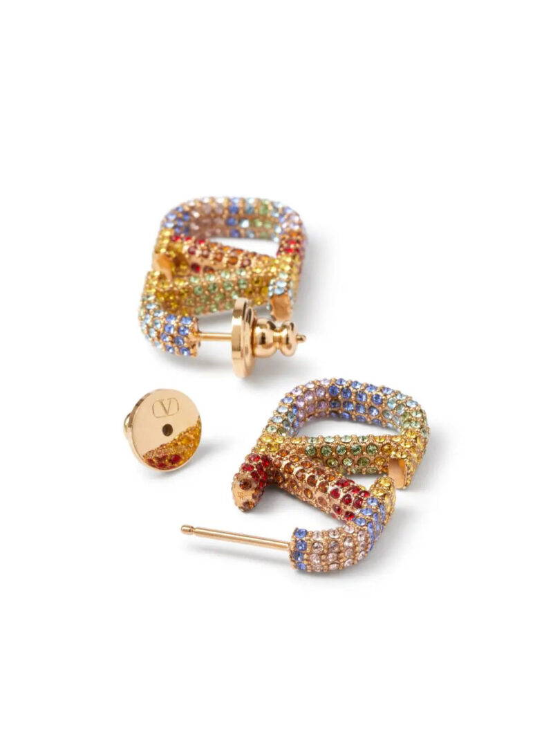 Valentino Garavani  Rainbow VLogo Signature embellished earrings