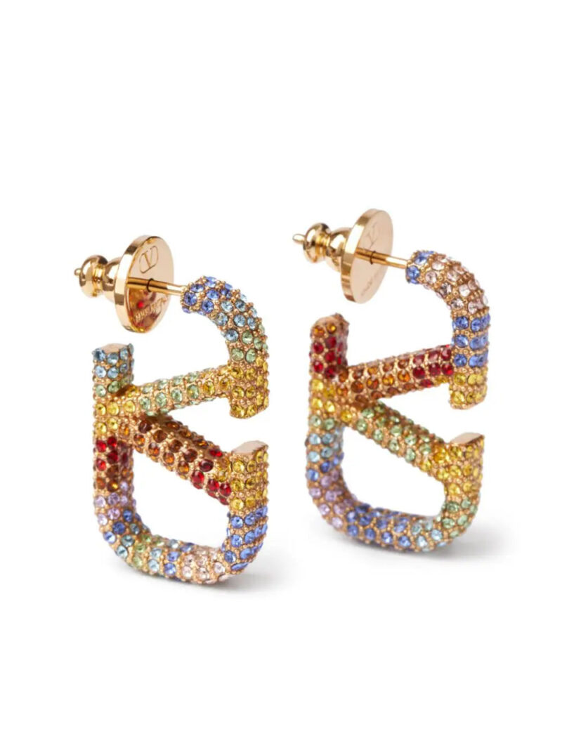 Valentino Garavani  Rainbow VLogo Signature embellished earrings